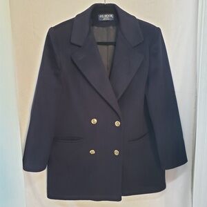 J.G Hook vintage navy blue wool Oversized Coat